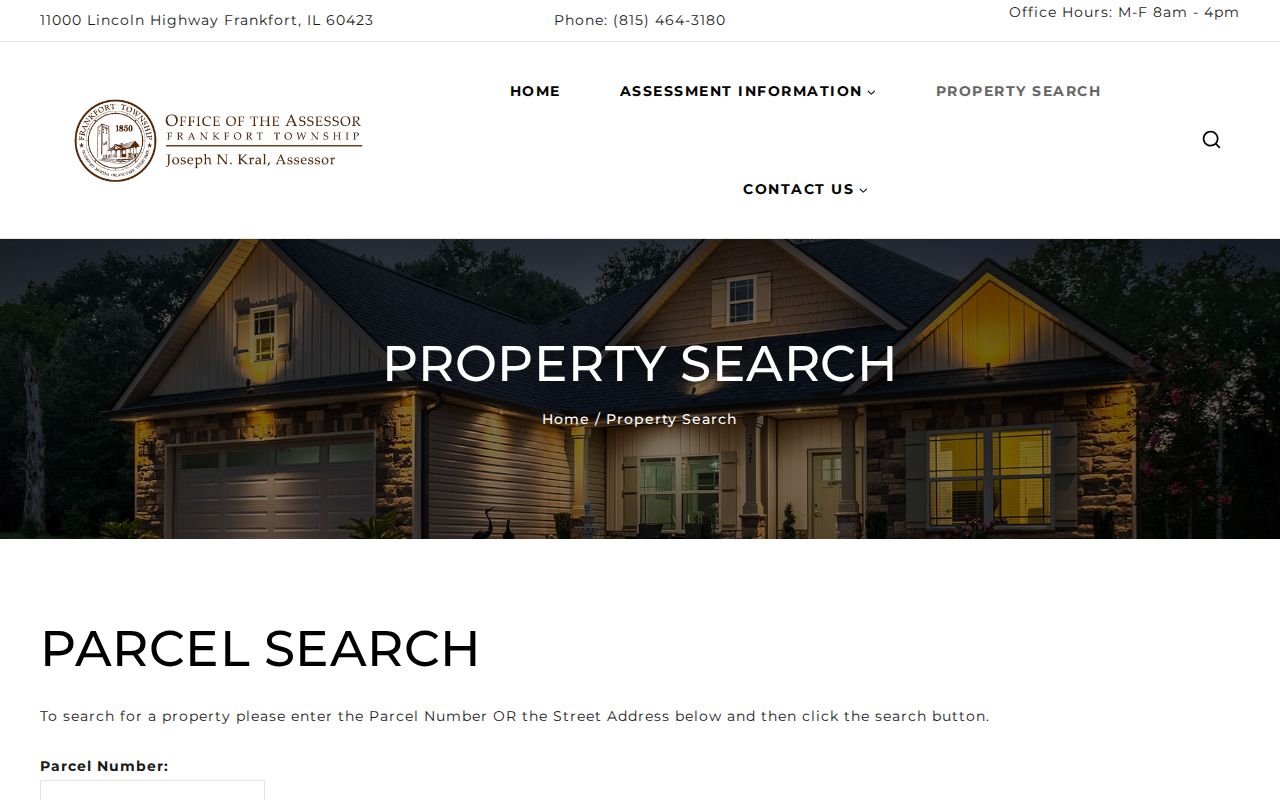 Frankfort Township property search for resident and parcel research
